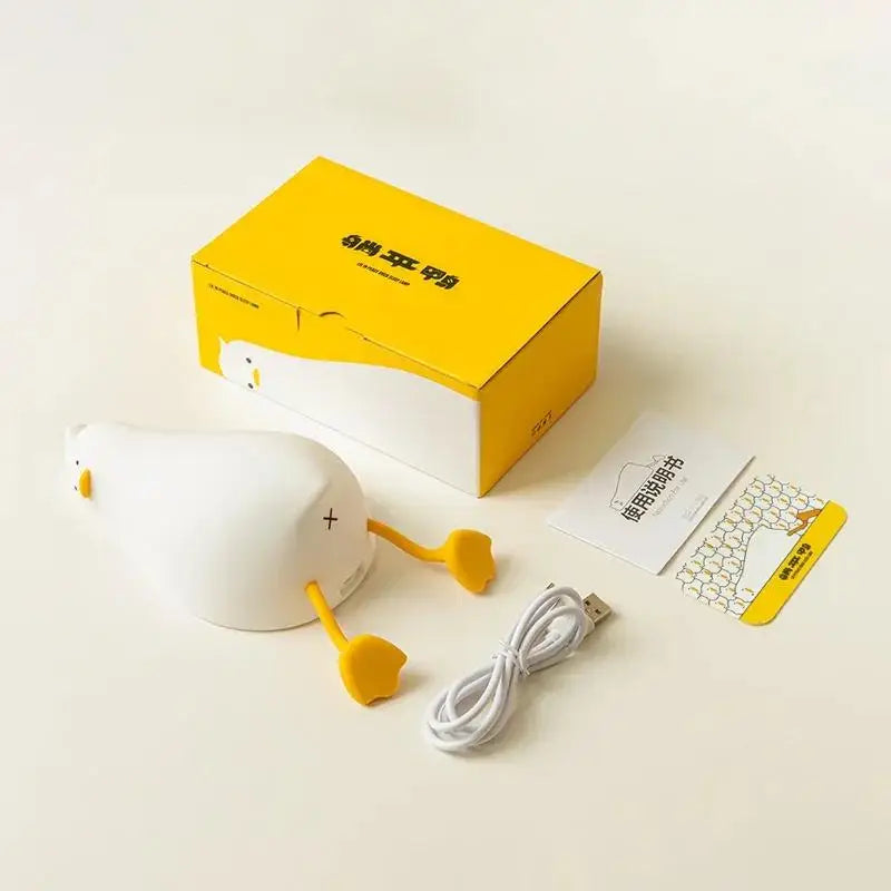 Cute Panda Night Light for Room Decor – Soft Silicone USB Rechargeable Aesthetic Lamp with Timer & Tap Control