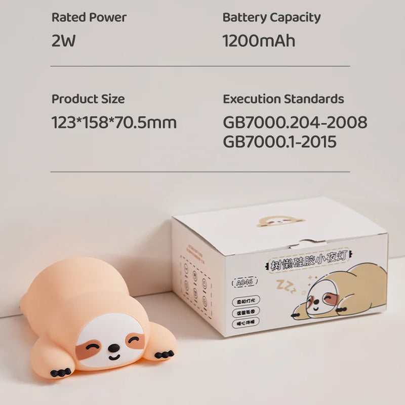 Cute Panda Night Light for Room Decor – Soft Silicone USB Rechargeable Aesthetic Lamp with Timer & Tap Control